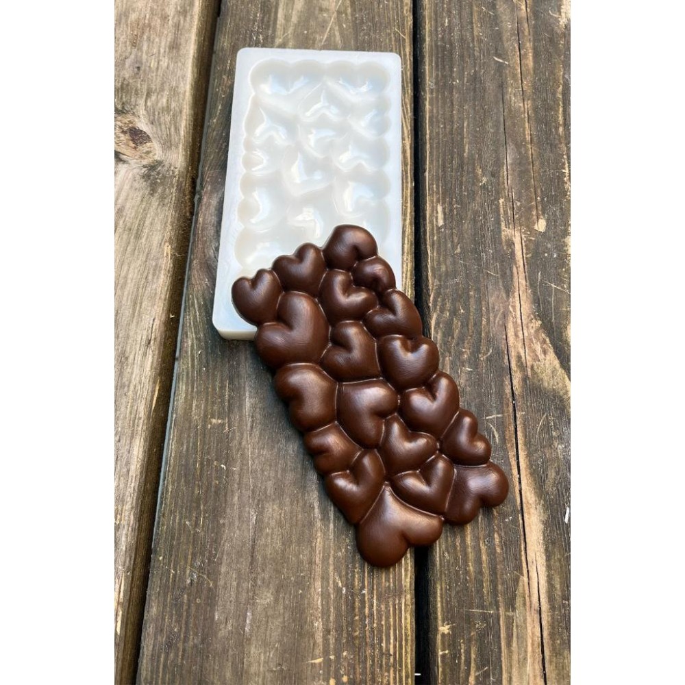 Bubble Kalpli Tablet Çikolata Silikon Mum Kalıbı
