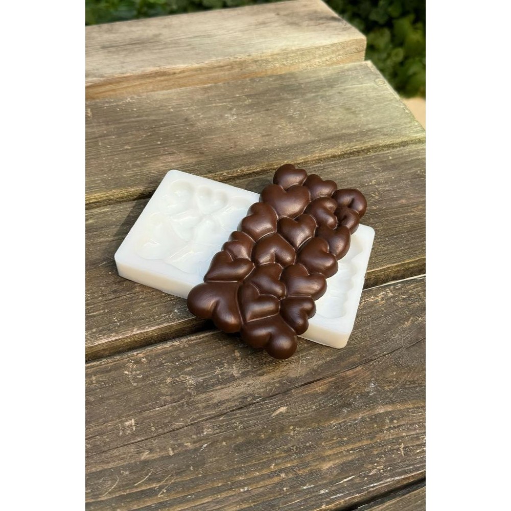 Bubble Kalpli Tablet Çikolata Silikon Mum Kalıbı