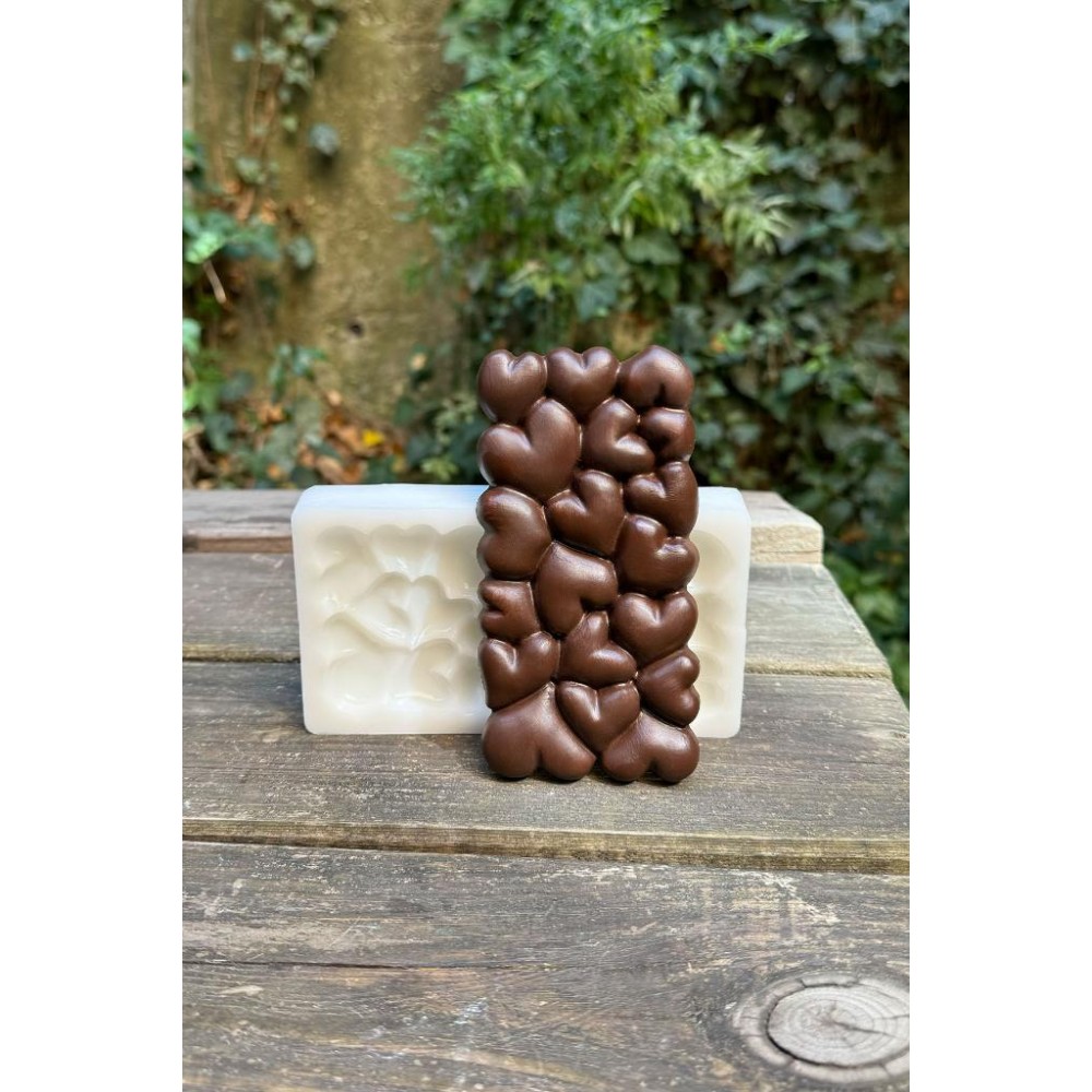 Bubble Kalpli Tablet Çikolata Silikon Mum Kalıbı