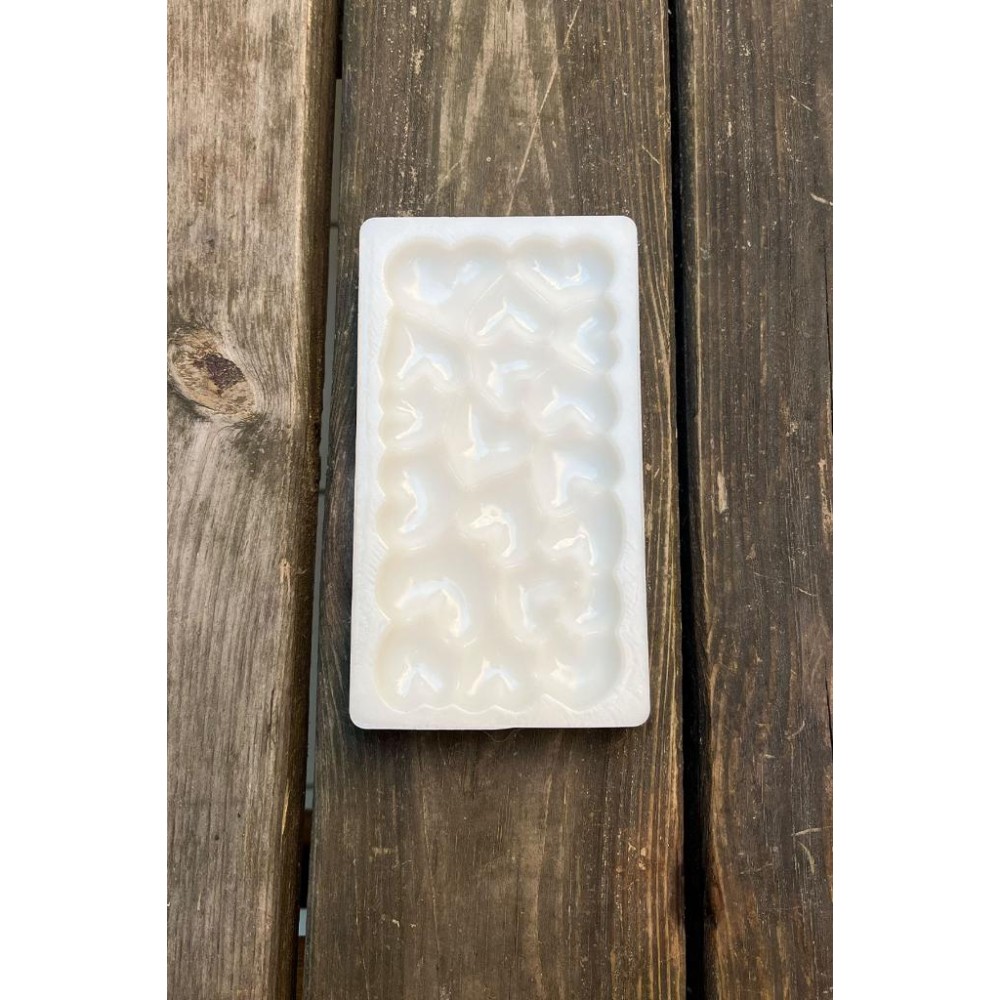 Bubble Kalpli Tablet Çikolata Silikon Mum Kalıbı