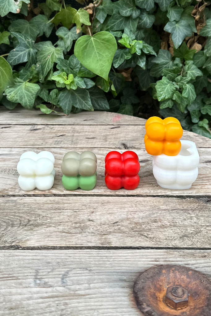 Bubble Küp Mini Silikon Mum Kalıbı
