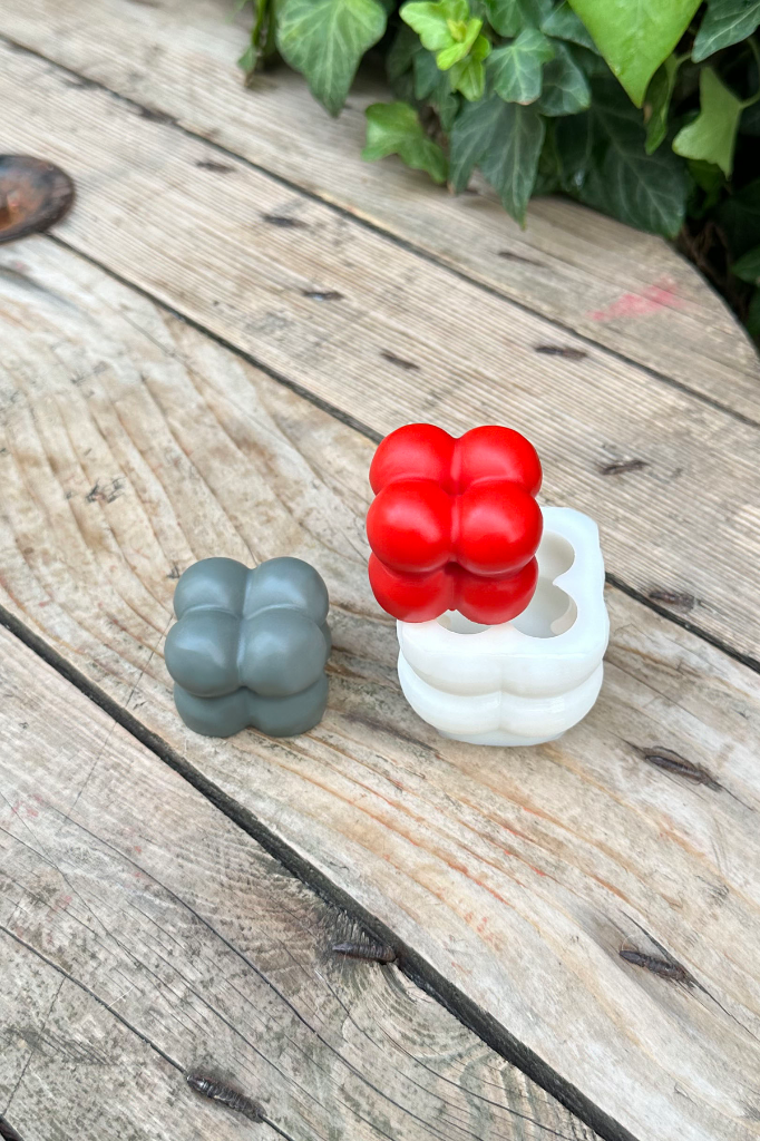 Bubble Küp Mini Silikon Mum Kalıbı