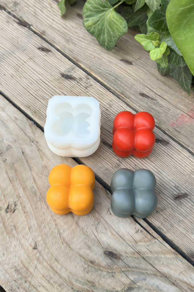 Bubble Küp Mini Silikon Mum Kalıbı