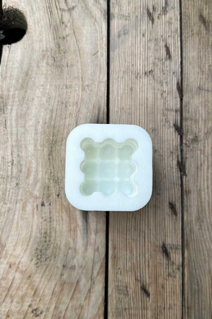 Bubble Küp Silikon Mum Kalıbı