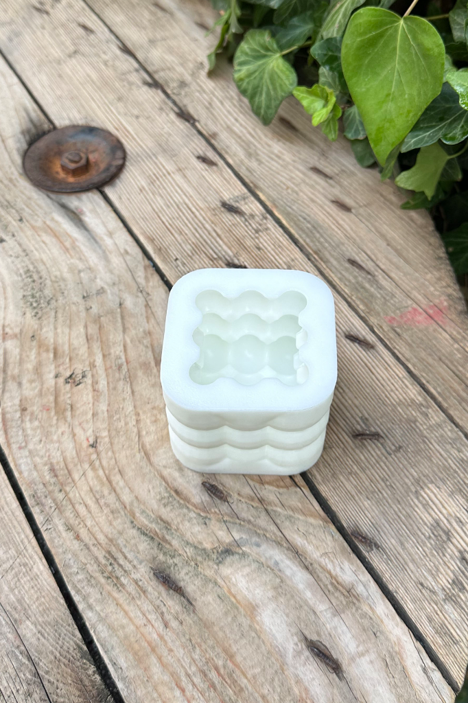 Bubble Küp Silikon Mum Kalıbı