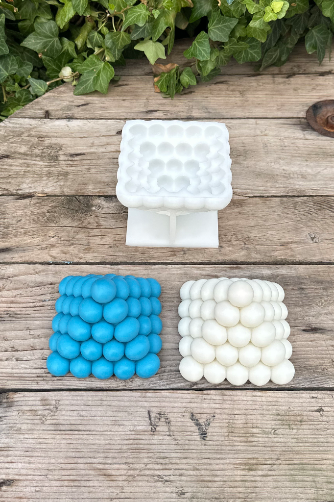 Bubble Piramit Silikon Mum Kalıbı