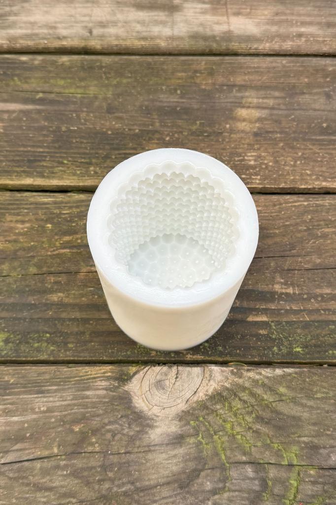 Bubble Silindir Silikon Mum Kalıbı
