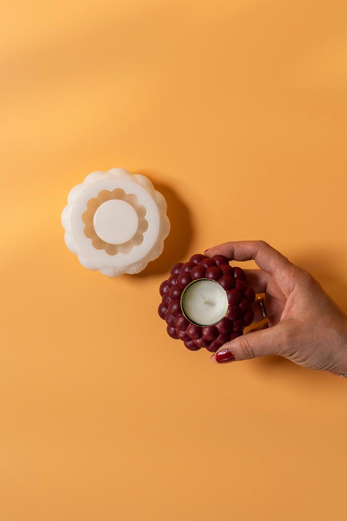 Bubble Tealight Silikon Mumluk Kalıbı