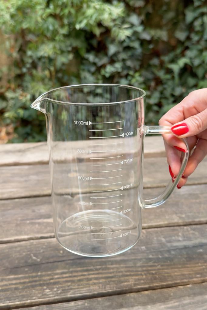 Glass Beher 1000ml 10 cm Diameter X 16 cm H