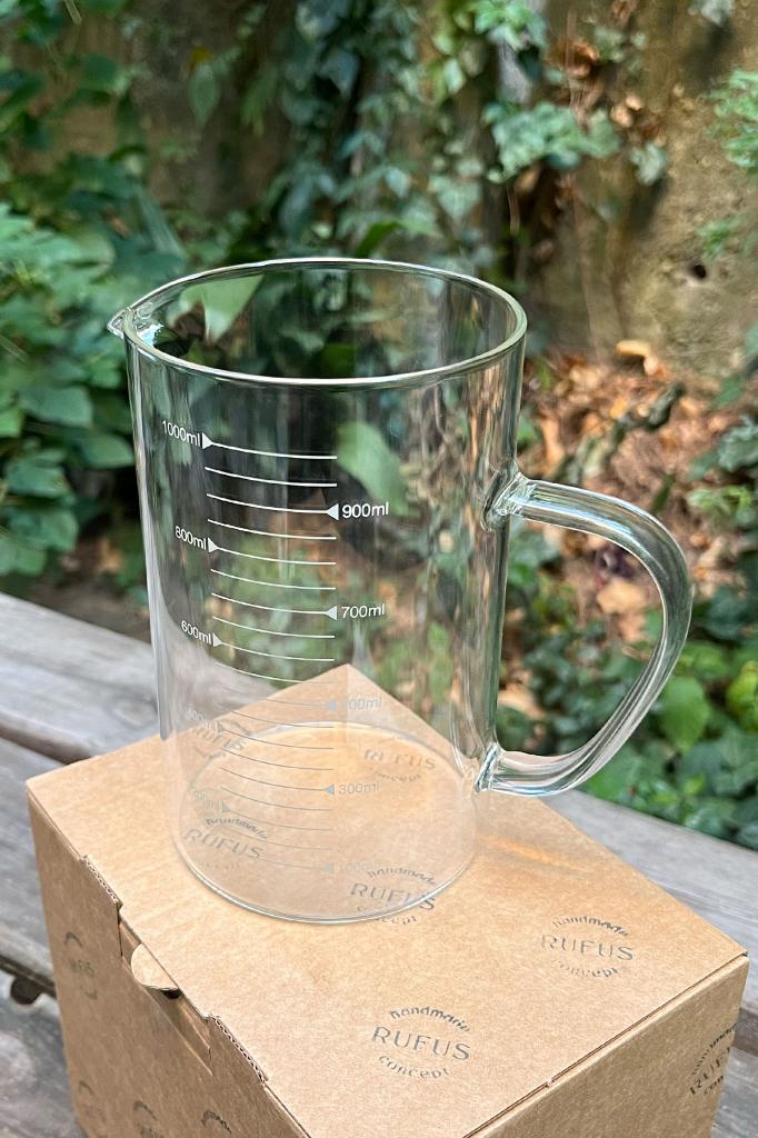 Glass Beher 1000ml 10 cm Diameter X 16 cm H