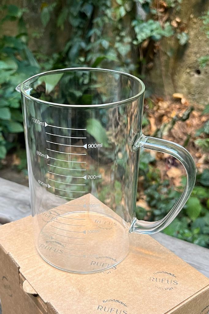 Glass Beher 1000ml 10 cm Diameter X 16 cm H