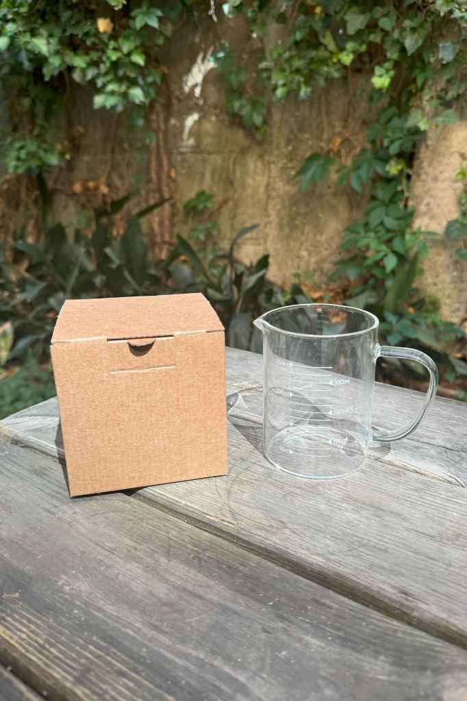 Glass Beher 350ml 8 cm Diameter X 10,5 cm H