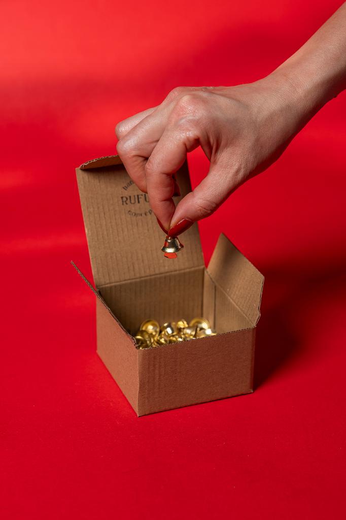 Çan Şeklinde Zil Gold Rengi 50 Adet