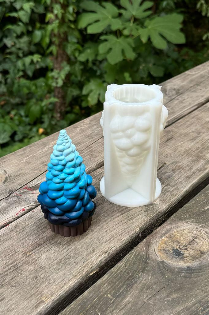 Candy Ağaç Silikon Mum Kalıbı