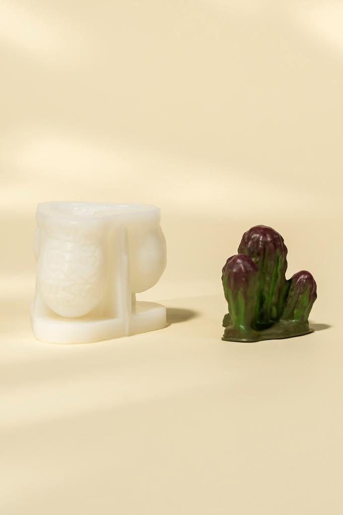 Cereus Kaktüs Silikon Mum Kalıbı