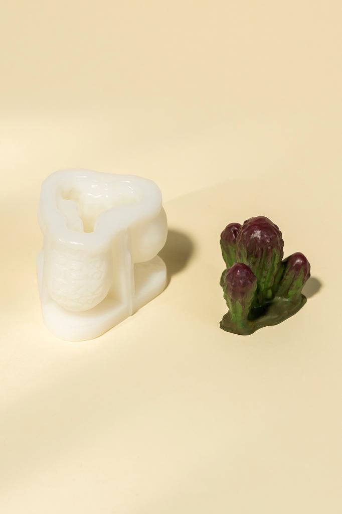 Cereus Kaktüs Silikon Mum Kalıbı