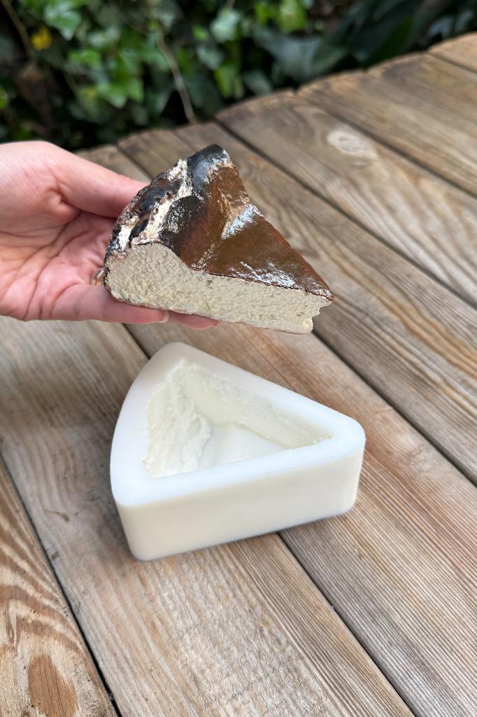 Cheesecake Dilimi Silikon Mum Kalıbı