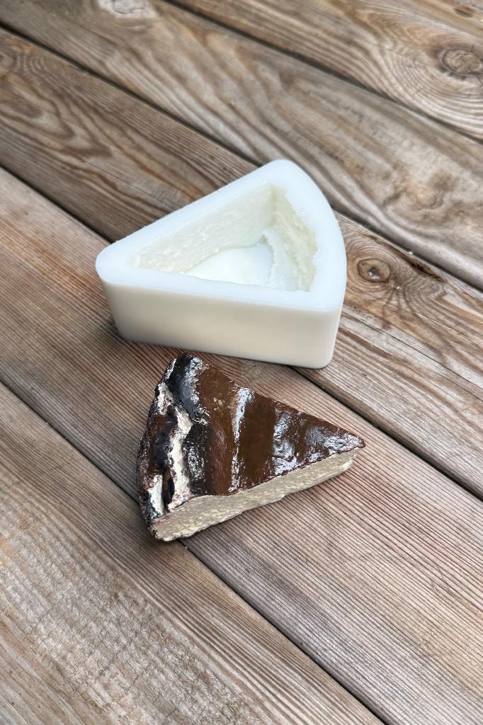 Cheesecake Dilimi Silikon Mum Kalıbı
