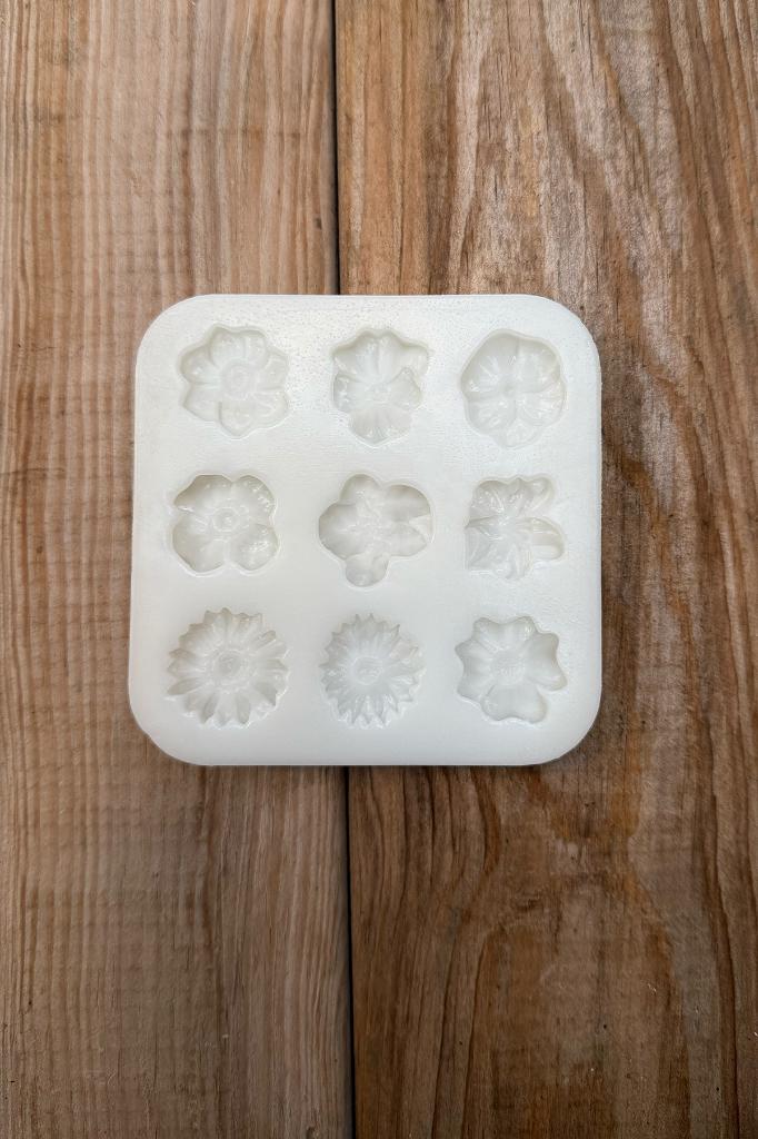 Çiçek Süsleme Set1 Silikon Mum Kalıbı