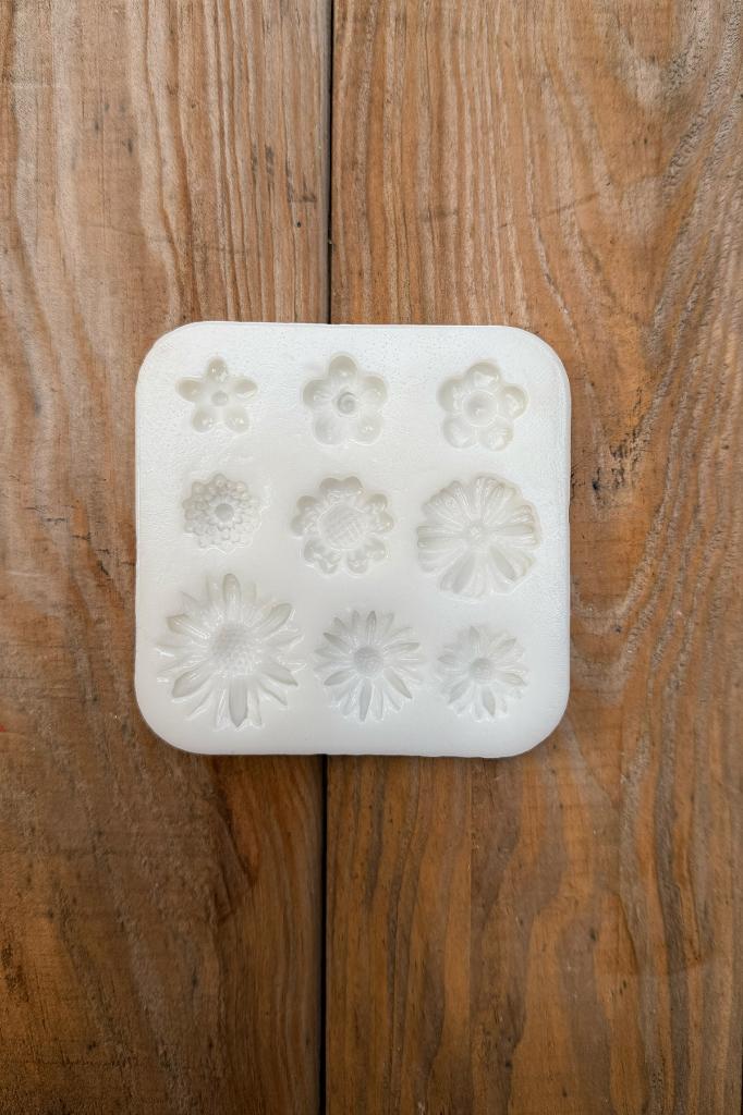 Çiçek Süsleme Set3 Silikon Mum Kalıbı