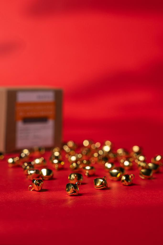 Çıngırak Şeklinde Zil Gold Rengi 50 Adet