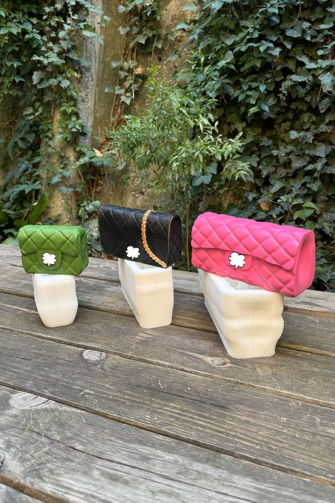 Clutch Çanta Üçlü Silikon Mum Kalıp Seti