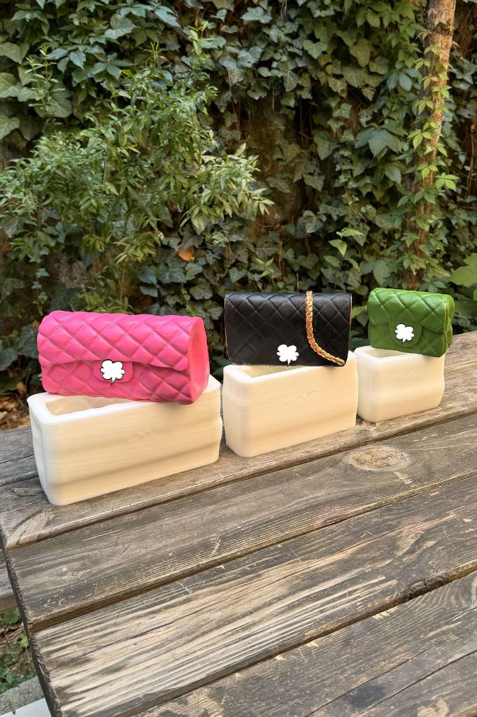 Clutch Çanta Üçlü Silikon Mum Kalıp Seti