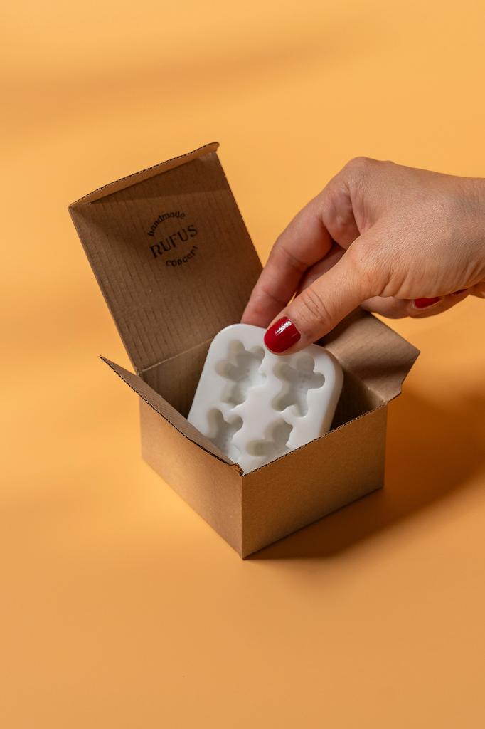 Cookie Mini Dörtlü Silikon Mum Kalıbı