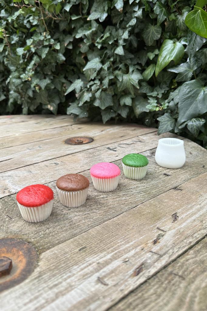 Cupcake Tekli Silikon Mum Kalıbı