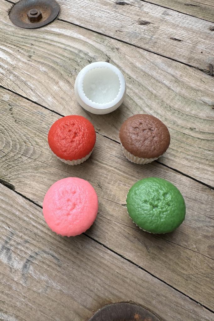 Cupcake Tekli Silikon Mum Kalıbı