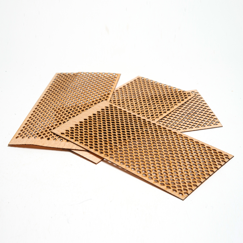 Delikli Model ( Baklava ) Ahşap Mum Fitili ve Yapışkanlı Fitil Sehpası 40 Adet ( 75mm x 100mm x 0,5mm )