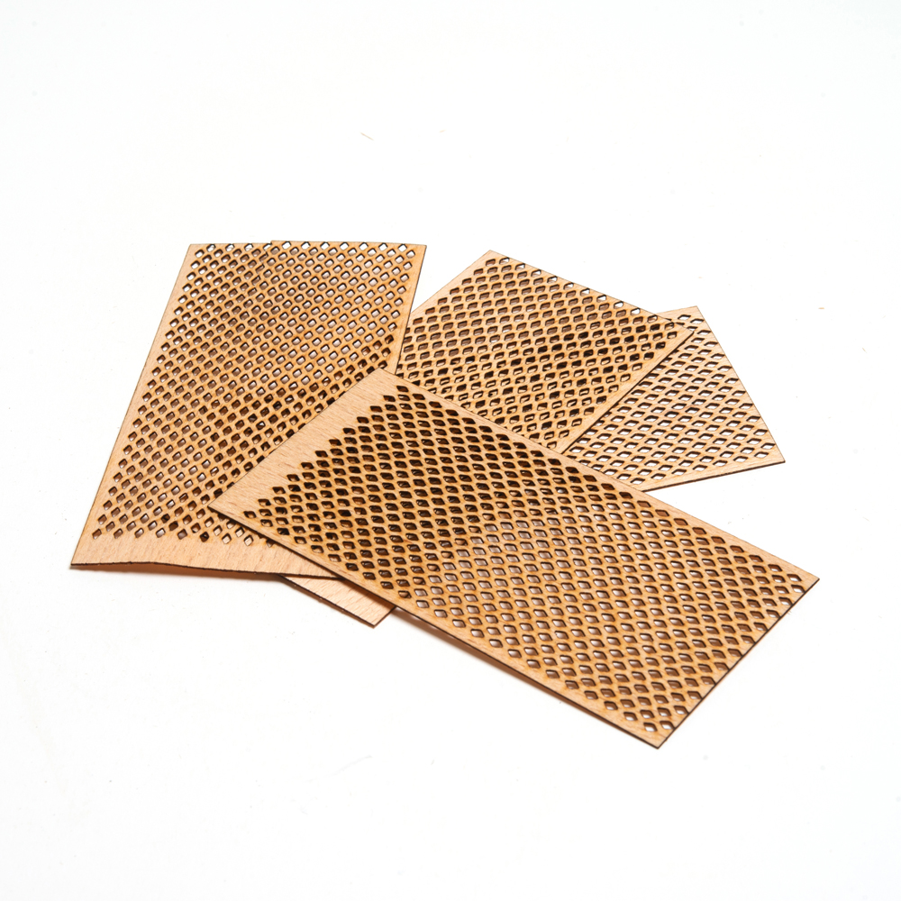 Delikli Model ( Baklava ) Ahşap Mum Fitili ve Yapışkanlı Fitil Sehpası 50 Adet ( 25mm x 100mm x 0,5mm )