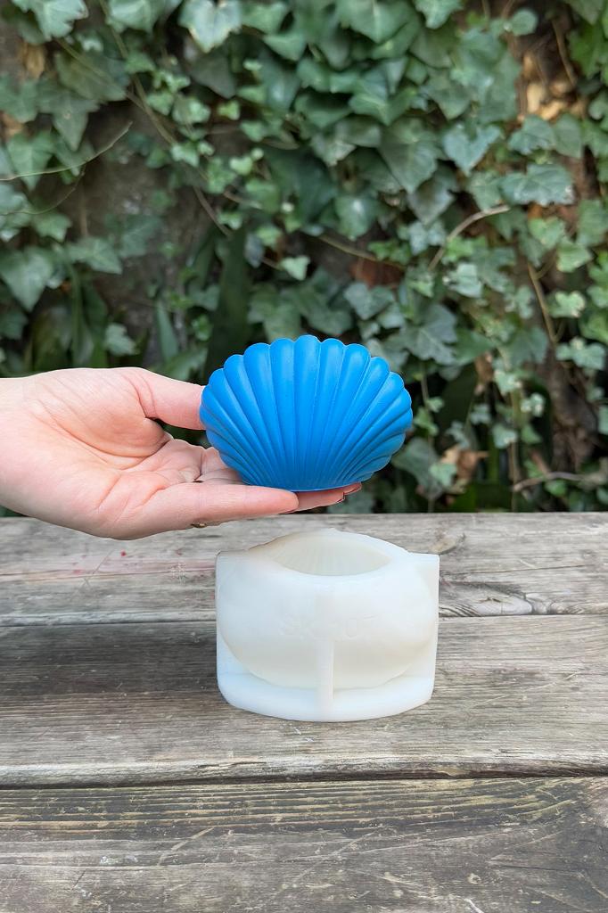 Deniz Kabuğu Büyük 3D Silikon Mum Kalıbı