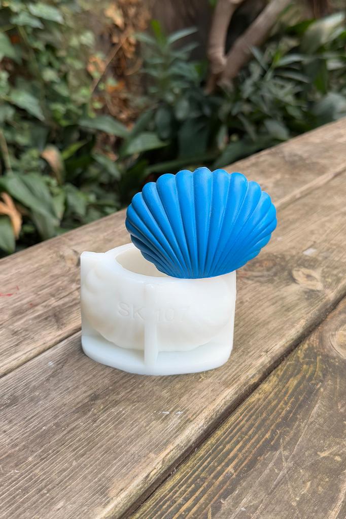 Deniz Kabuğu Büyük 3D Silikon Mum Kalıbı