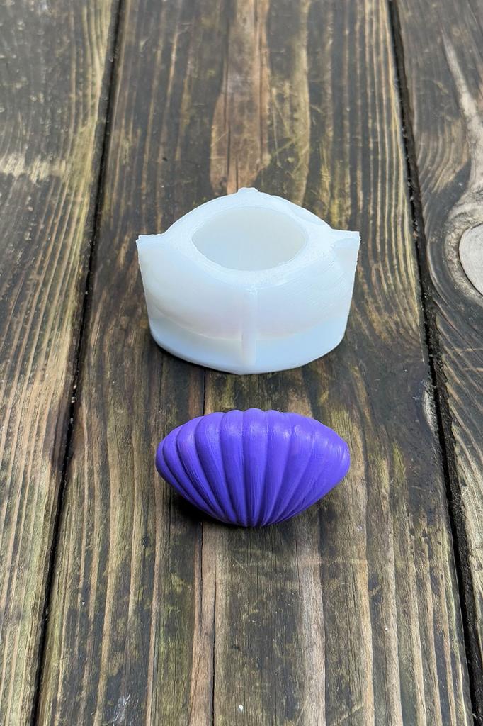 Deniz Kabuğu Küçük 3D Silikon Mum Kalıbı