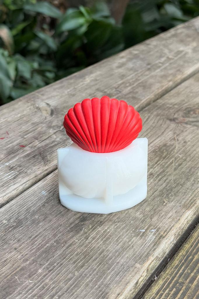 Deniz Kabuğu Küçük 3D Silikon Mum Kalıbı