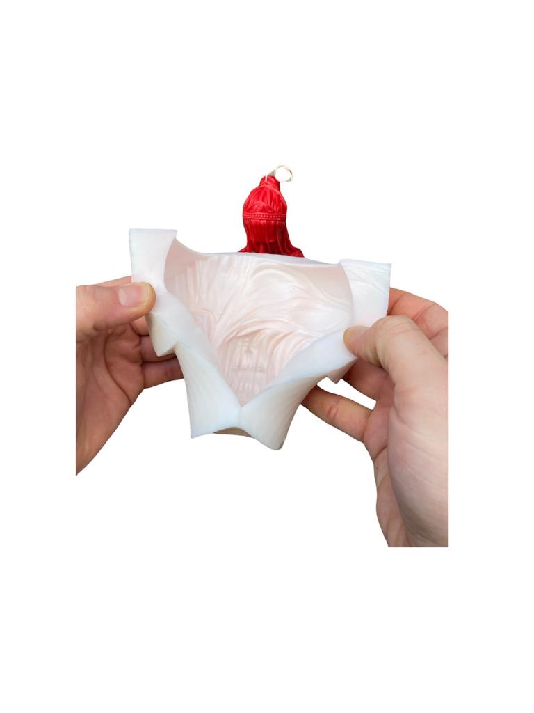 Duvaklı Meryem Silikon Mum Kalıbı