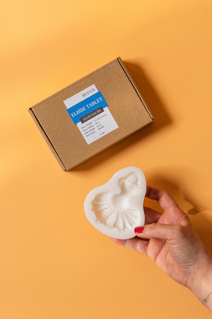 Elbise Tablet Silikon Mum Kalıbı