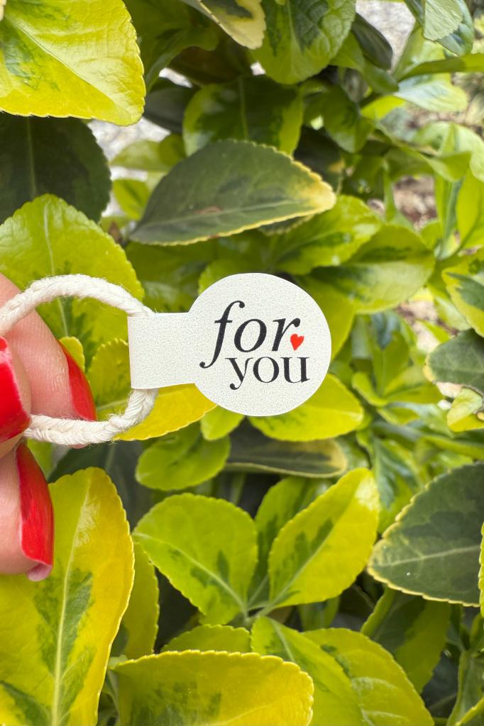 For You Model2 Cream Cotton Wick Label 100 pcs