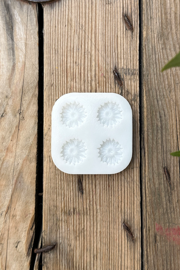Gerbera Çiçeği Dörtlü Silikon Mum Kalıbı