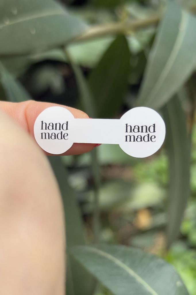 Handmade Model1 Weiß Etikett für Baumwolldocht 100 Stück