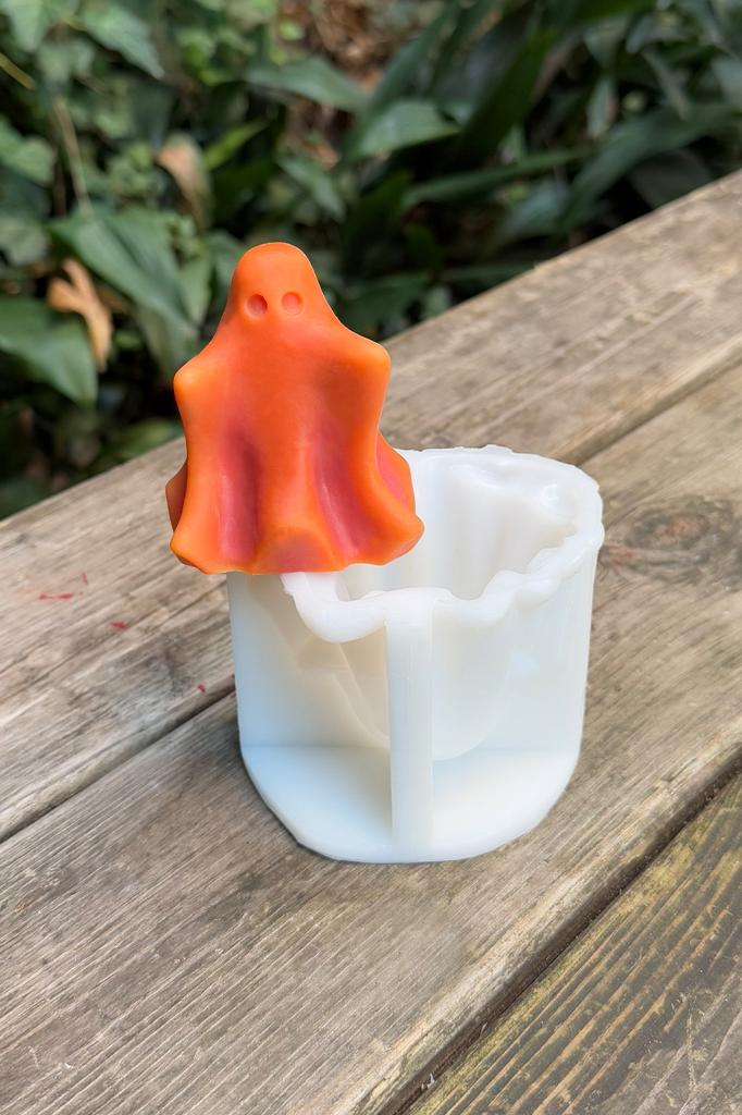Hayalet 3D Silikon Mum Kalıbı