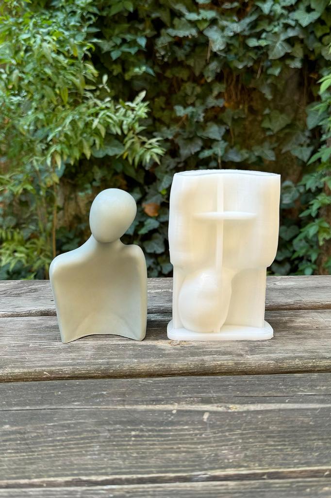 Sculpture Erkek Sevgili Silicone Candle Mold