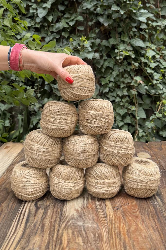 Jutegarn Verpackungsschnur 100 Meter 10 Stück