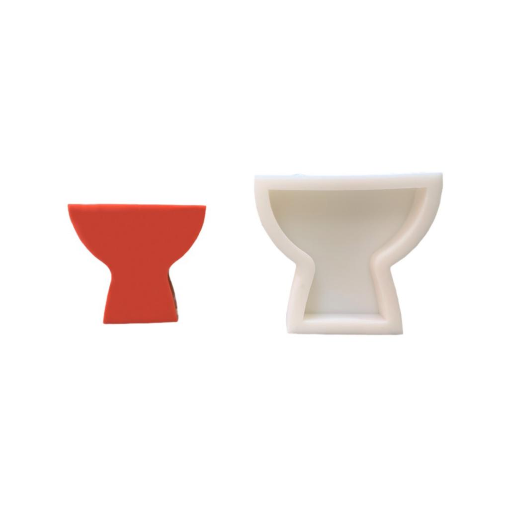 Kadeh 2D Silikon Mum Kalıbı