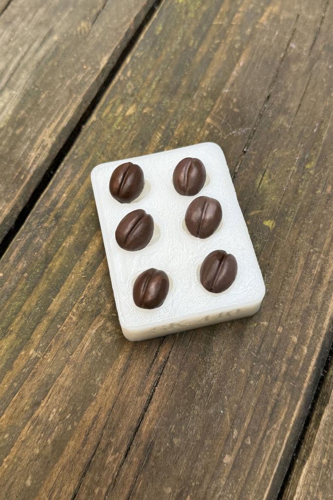 Kahve Çekirdeği Altılı Silikon Mum Kalıbı