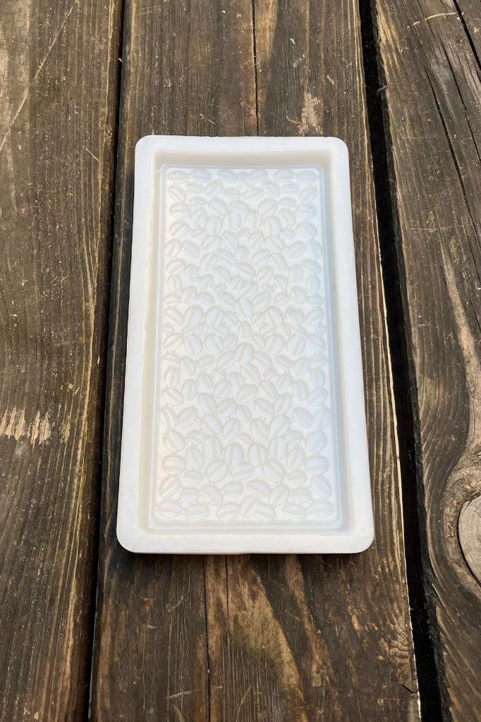 Kahveli Tablet Çikolata Silikon Mum Kalıbı