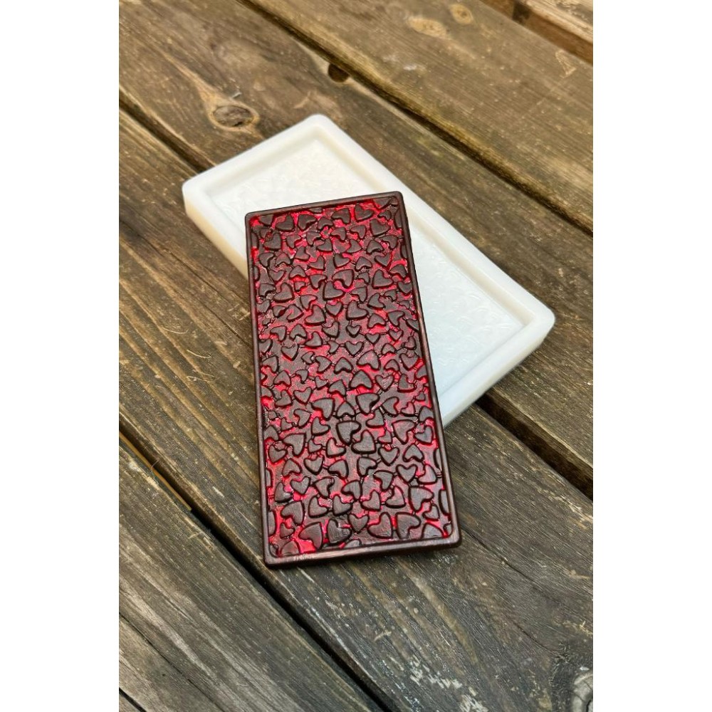 Kalpli Tablet Çikolata Silikon Mum Kalıbı