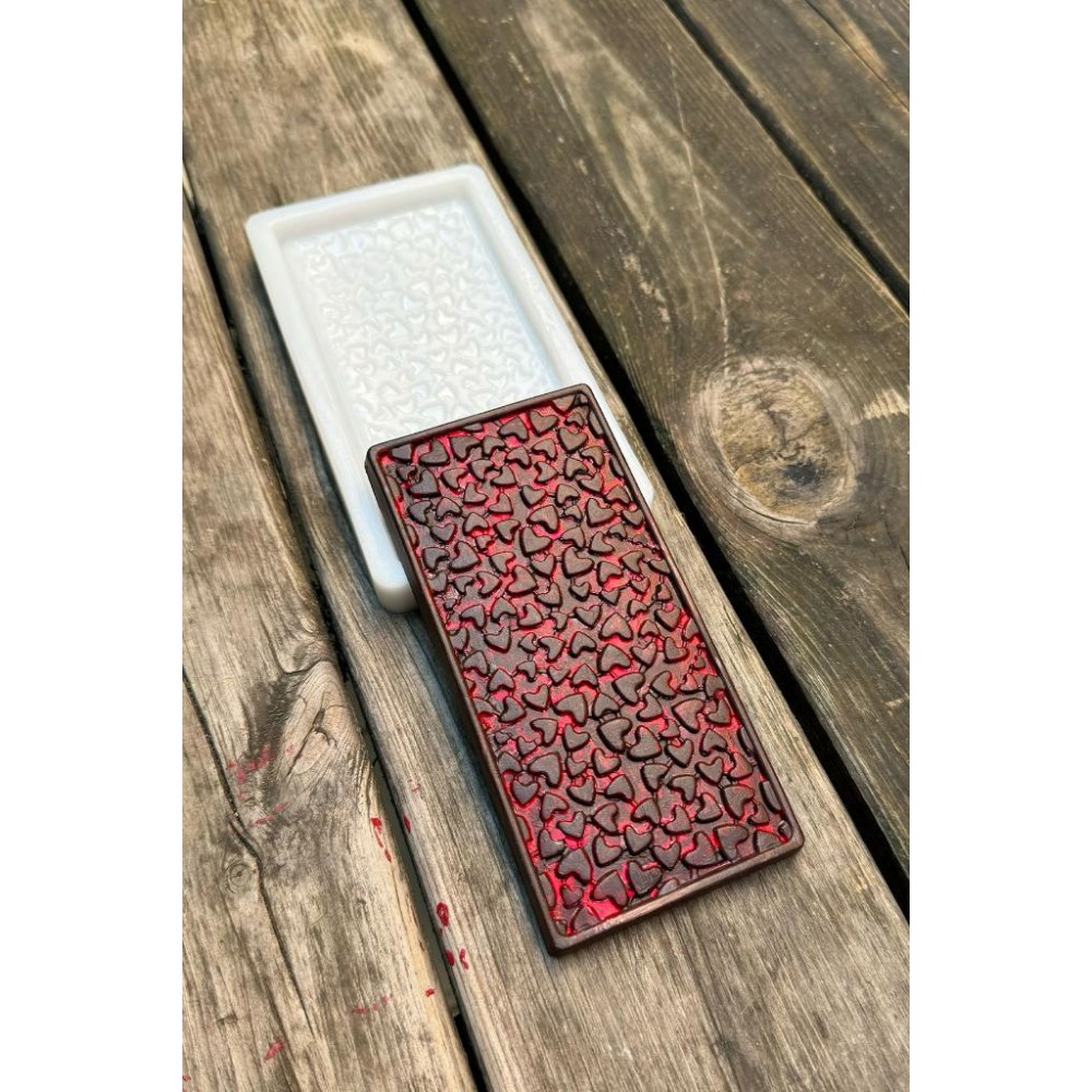 Kalpli Tablet Çikolata Silikon Mum Kalıbı