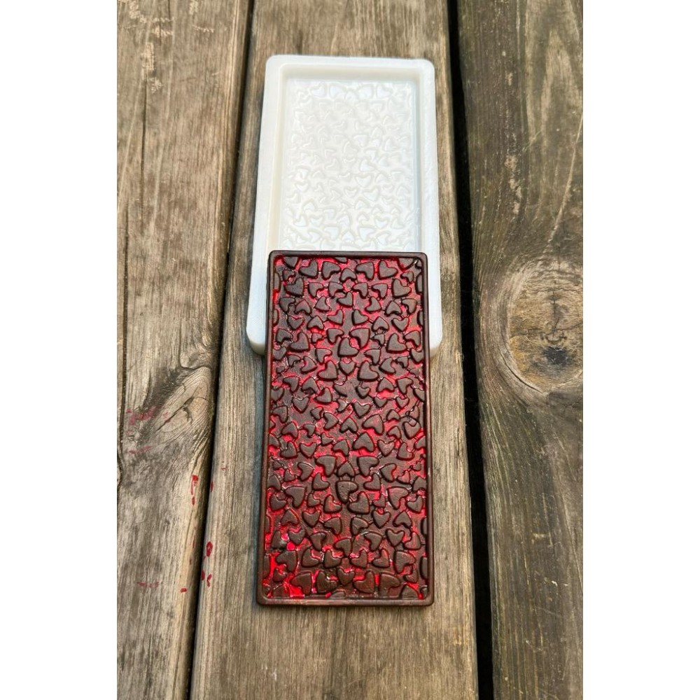 Kalpli Tablet Çikolata Silikon Mum Kalıbı